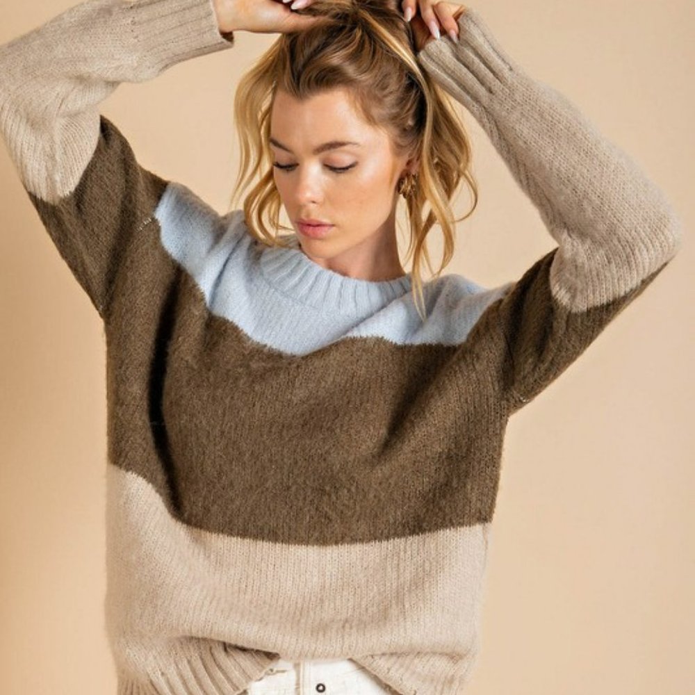 Brushed Knit Pullover Sweater NWT